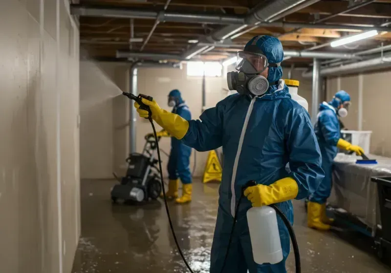 Basement Sanitization and Antimicrobial Treatment process in Gaffney, SC